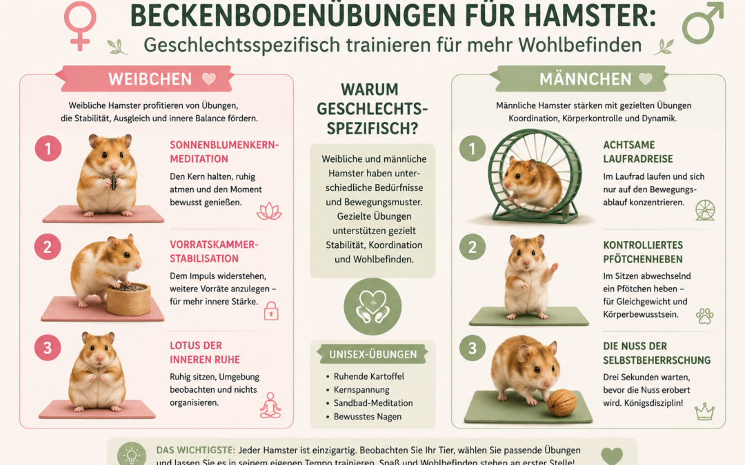 Männchen oder Weibchen? Warum Hamster geschlechtsspezifische Beckenbodenübungen brauchen