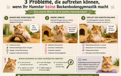 3 Probleme, die auftreten können, wenn Ihr Hamster keine Beckenbodengymnastik macht