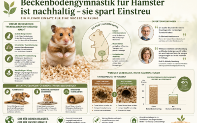 Beckenbodengymnastik für Hamster ist nachhaltig – sie spart Einstreu